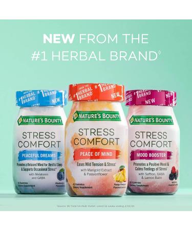 Natureâ€™s Bounty Stress Comfort Mood Booster - Wild Berry Gummies (36 Count) - Buy Online on GoSupps.com