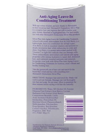 Jhirmack Silver Plus Anti-Aging Leave-in Conditioning Treatment Set - Best International Shipping Moisturize & Restore Shine - Buy Online on GoSupps.com