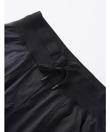CRZ YOGA Women's Lightweight 7/8 Pants 25'' Inseam - Casual Workout Joggers with Pockets for Outdoor Activities - Medium Black - Buy Online on GoSupps.com