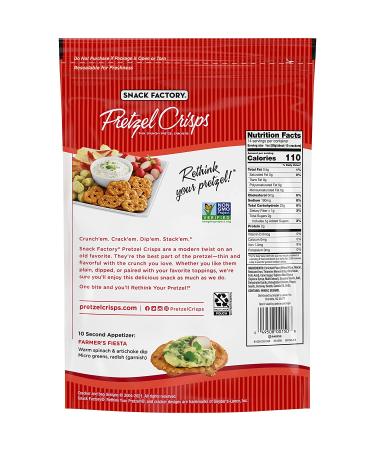 Snack Factory Pretzel Crisps Everything Large Party Size 14 Oz - 1 Pack - Buy Online on GoSupps.com