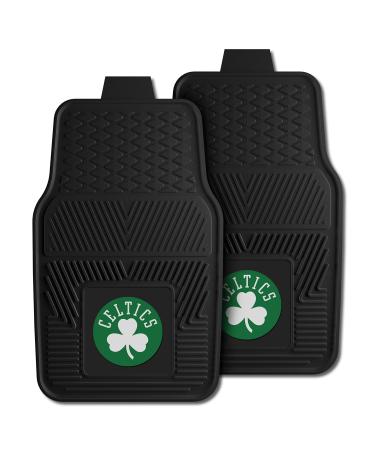 FANMATS NBA Unisex-Adult Heavy Duty Car Mat Set - 2 Pieces Boston Celtics One Size Team Color