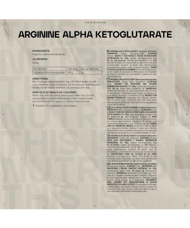 Bulk Arginine Alpha Ketoglutarate (AAKG) 500 g Packaging May Vary 500g - Buy Online on GoSupps.com