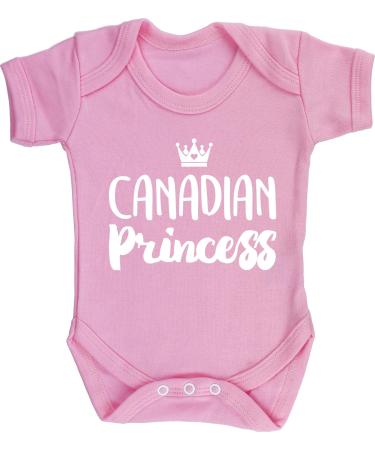 Hippowarehouse Canadian princess baby vest bodysuit (short sleeve) boys girls