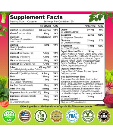 Antioxidant & Immunity Support Bundle - Liposomal Vitamin C 1500mg with Organic Acerola Cherry & Camu Camu + Women's Daily Multivitamin with Iron Superfoods Probiotics & Enzymes Vegan Non-GMO - Buy Online on GoSupps.com