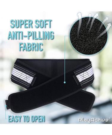 PlayActive Sacroiliac SI Joint Hip Belt - Lower Back Support Brace for Men and Women - Regular Size (Hip 30-40) - Pelvic Support Belt for Hip Pain Relief - Buy Online on GoSupps.com