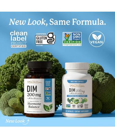 DIM 200mg Supplement for Hormone Balance | Menopause & Acne Support | Non-GMO Vegan | 120 Count - Buy Online on GoSupps.com