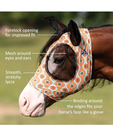 Buy Professionals Choice Comfortable Fly Mask for Warmbloods - Stylish Floral Design | International Shipping Available - Buy Online on GoSupps.com