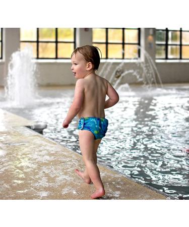i play. by green sprouts Boys' Baby Reusable Swim Diaper 3T - Aqua Dinosaurs - Buy Online on GoSupps.com