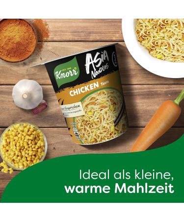 Knorr Asia Noodles - Chicken Flavor Instant Noodles Ready in 3 Minutes 65g | Quick & Delicious eCommerce Shipping Worldwide - Buy Online on GoSupps.com