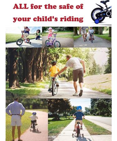 Stronger Version Bicycle Training Wheels for Kids - Heavy Duty Rear Stabilizers Kit for 12-20 Inch Bikes in Black - Buy Online on GoSupps.com