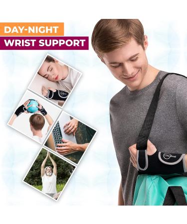 SNUG360 Adjustable Wrist Brace with Splint for Carpal Tunnel & Arthritis - Right Hand Support with Removable Aluminum Splint - Buy Online on GoSupps.com