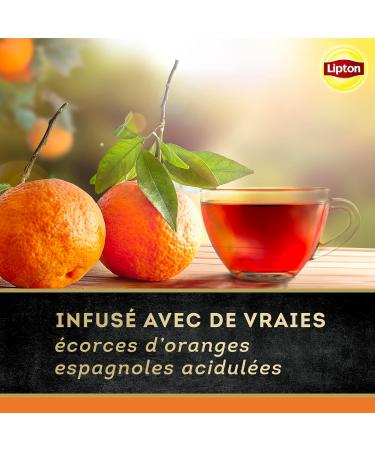 Lipton Th Noir Pack de 4 Boites de th x2 Orange d'Espagne + x2 Bergamote d'Italie 2x40 sachets 80 Sachets - Buy Online on GoSupps.com