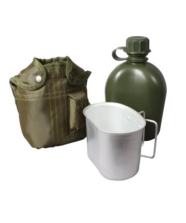 Rothco 3 Piece Canteen Kit with Cover & Aluminum Cup Olive Drab