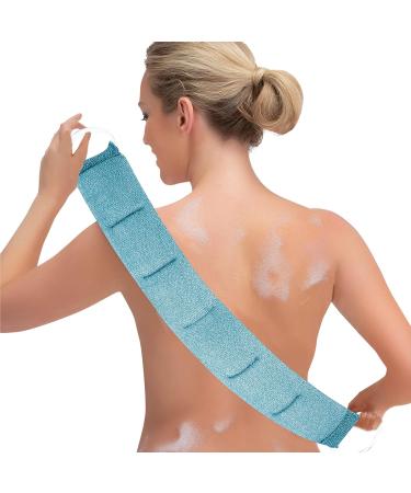 Simplosophy Exfoliating Back Scrubber - Deep Clean & Invigorate Your Skin (Light Blue) - Buy Online on GoSupps.com