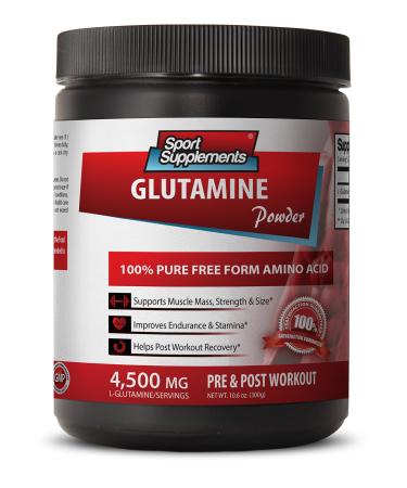 L-glutamine - L Glutamine - Improves endurance Pure L-Glutamine amino acids muscle protein development l glutamine supplement amino acid nutritional supplements Muscle Recovery Supplement 1 Jar