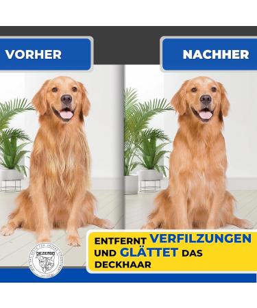 Decendo Subfell Brush for Dogs & Cats - Perfect for Medium to Long Hair | Knotting Prevention & Easy Grooming | Undercoat Brush M-L in Blue - Buy Online on GoSupps.com