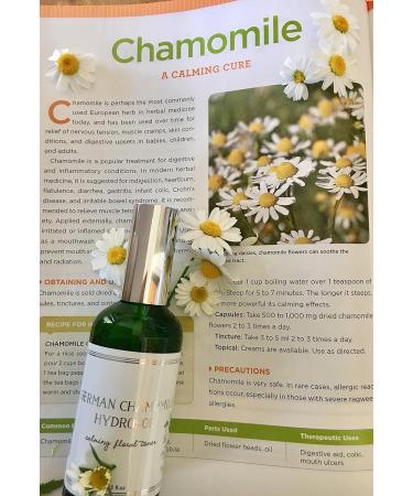 Chamomile Hydrosol Face Toner - Organic Floral Water for Hydrating Calming & Soothing Sensitive Skin | USA Made - Hello Cider - Buy Online on GoSupps.com