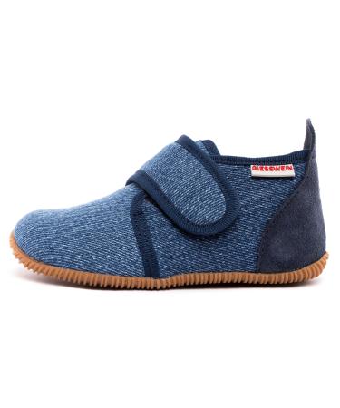 Giesswein Unisex Kid's Strass - Slim Fit High Slippers 4.5 UK Child Blue Jeans