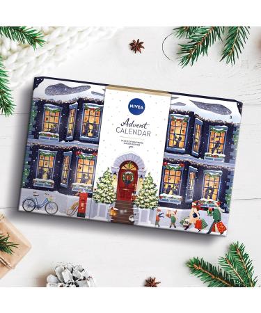 NIVEA Advent Calendar 2022 (24 Pieces) NIVEA Gift Set Includes Moisturiser Face Wash Shower Gel Aftershave Balm Lip Balms Anti-Perspirants and More Gifts for Women - Buy Online on GoSupps.com