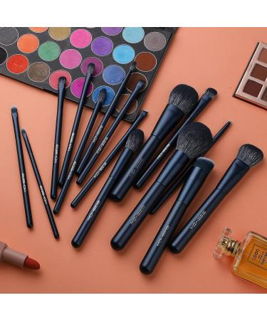 EIGSHOW Professional Makeup Brush Set - 15 Piece Kit for Eye and Face - Blue - Buy Online on GoSupps.com