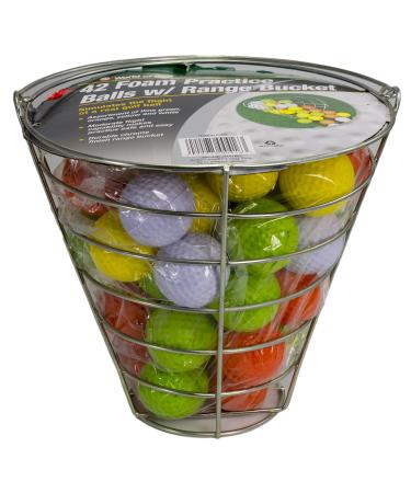 Jef World of Golf Foam Practice Balls (42 Multi-Colored Balls)