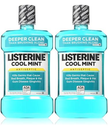 Listerine Antiseptic Cool Mint Mouthwash 1.5 L 50.72 oz (Pack of 2) 50.72 Fl Oz (Pack of 2)