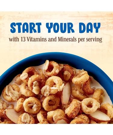 Cheerios Oat Crunch Almond Cereal 24 oz Family Size - Delicious Breakfast Option - Buy Online on GoSupps.com