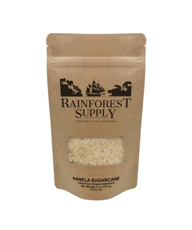 Rainforest Supply Panela Sugarcane Granules  Super Premium Quality Panela Sugar  Non-Centrifugal Cane Sugar  Brown Sugar Alternative  Single Ingredient Ultra-Pure Cane Sugar (5 oz)
