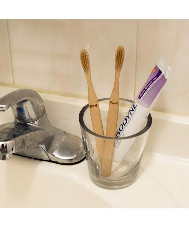Kikkerland His & Hers Bamboo Toothbrush Set - Eco-Friendly 2 Piece International Shipping - Buy Online on GoSupps.com