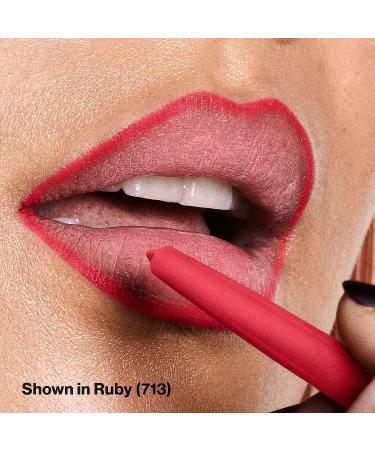 Revlon Colorstay Lip Liner 713 Ruby - Longwear Rich Lip Color with Built-in Sharpener - Buy Online on GoSupps.com
