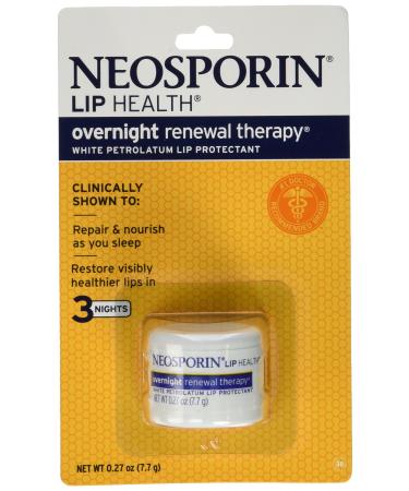 Neosporin Overnight Lip Health Renewal Therapy 0.27 Ounce Jar (8ml)pack of 4