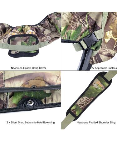 SUNYA Neoprene Compound Bow Sling | Silent Hunting or Fast Movement | 2 Carrying Modes | Camouflage Fabric | Adjustable Shoulder Strap - Buy Online on GoSupps.com