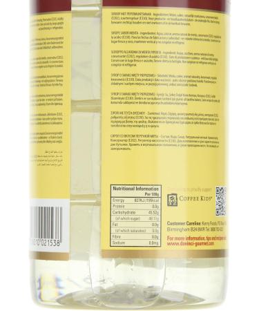 Da Vinci Peppermint Syrup 1 Litre - Buy Online on GoSupps.com