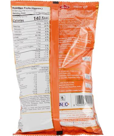 Bikaji Boondi Masala Tikha Namkeen Indian Snack - 6 x 200gm | Authentic Flavor - Buy Online on GoSupps.com