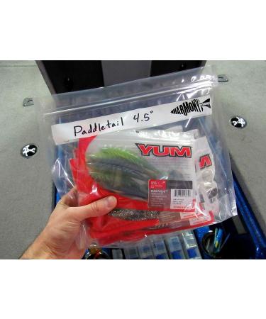 Harmony Fishing Bait Bags (10 Pack) - Durable Clear Storage Organizers for Soft Plastic Baits, Lures, Tackle & Accessories - Buy Online on GoSupps.com