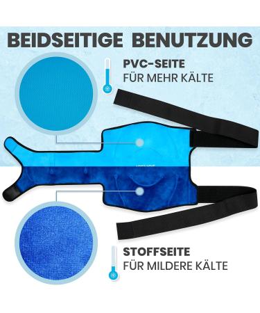 Icehof Knee Cooling Cuff | Universal Cool Pad for Knee Pain Relief | Large Cooling Strap & Package for Maximum Comfort - Buy Online on GoSupps.com