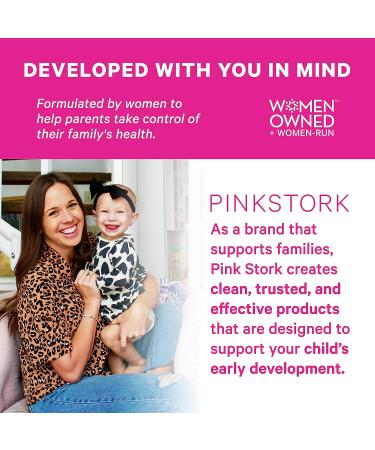 Pink Stork Baby Probiotic Drops for Newborns, Infants & Toddlers - Gas & Colic Relief - Constipation Support - Women-Owned - 1 oz - Buy Online on GoSupps.com