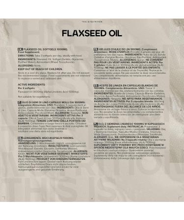 Bulk Flaxseed Oil Softgels 1000 mg Pack of 90 30 Servings 90 count (Pack of 1) - Buy Online on GoSupps.com