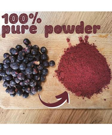 Freeze Dried Blackcurrant Powder | Superfood Blackcurrant Bud Powder Pure and Natural Black Currant | Freeze Dried Fruit | Pure Vegan Dried Fruit Powder (100g) - Buy Online on GoSupps.com