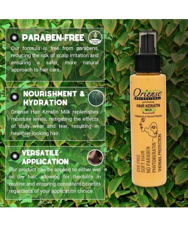 Hair Keratin Milk Spray | Heat Protection & Shine | Protein-Rich Rinse-Free Mask | Paraben Free | 3.3 fl oz - International Shipping Available - Buy Online on GoSupps.com