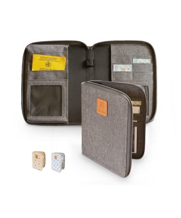 Ehrenkind maternity pass cover | mother-child pass cover | U-booklet bag | maternity pass book | vaccination record cover GRAY - Buy Online on GoSupps.com