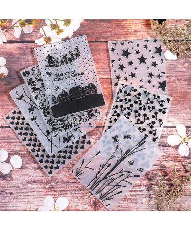 15 Pieces Embossing Folders 5.7 x 4.2 Inch Plastic Template Cards Christmas for Making Paper Cards Photo Album Wedding Decoration Scrapbooking Crafts - Buy Online on GoSupps.com