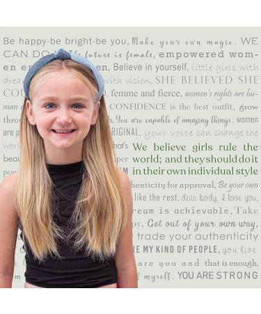 FROG SAC Girls' 3-Pack Top Knot Headbands - Cute Two Tone Knotted Headband Set for Kids - Fashion Hair Accessories in Purple, Pink, Blue - Buy Online on GoSupps.com