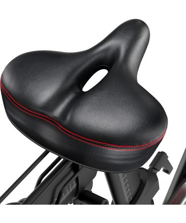PeloFamily Wide Bike Seat Compatible with Peloton Bike & Bike Plus, Bike Seat Cushion for Comfort Wide, Bike Saddle Replacement for Women & Men, Padded Bicycle Seat, Accessory for Most Bikes 10.5" W Relaxed Comfy Rides