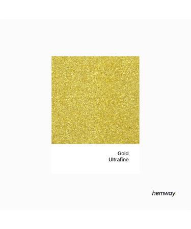 Hemway Eco-Friendly Biodegradable Glitter 100g - Vegan Cosmetic Safe Gold Sparkle for Face Eyes Body Hair Nails & Festival Makeup - Buy Online on GoSupps.com