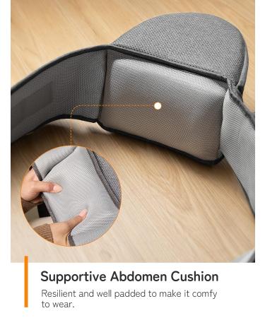 Besery Baby Carrier with Hip Seat and Head Support - Dark Gray | Travel-Friendly Toddler Backpack and Infant Holder for Flying and Everyday Use - Buy Online on GoSupps.com