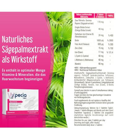 XPECIA DHT Blocker for Women - Biotin & Saw Palmetto Hair Growth Vitamins | Accelerate Hair Growth & Support Hair Transplant Aftercare - Buy Online on GoSupps.com