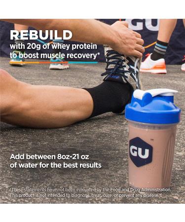 Gu Energy Roctane Ultra Endurance Protein Recovery Drink Mix - Chocolate Smoothie | 15-Serving Pouch - Buy Online on GoSupps.com