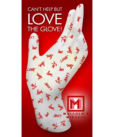 Malcolm's Miracle LOVE Moisturizing Gloves (Small) - GUARANTEED for TWO YEARS - Made in the USA (Small) Small (Pack of 1)