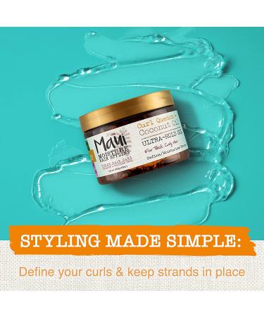 Maui Moisture Curl Quench + Coconut Oil Ultra-Hold Gel - 12oz | Vegan, Paraben & Silicone Free - Buy Online on GoSupps.com